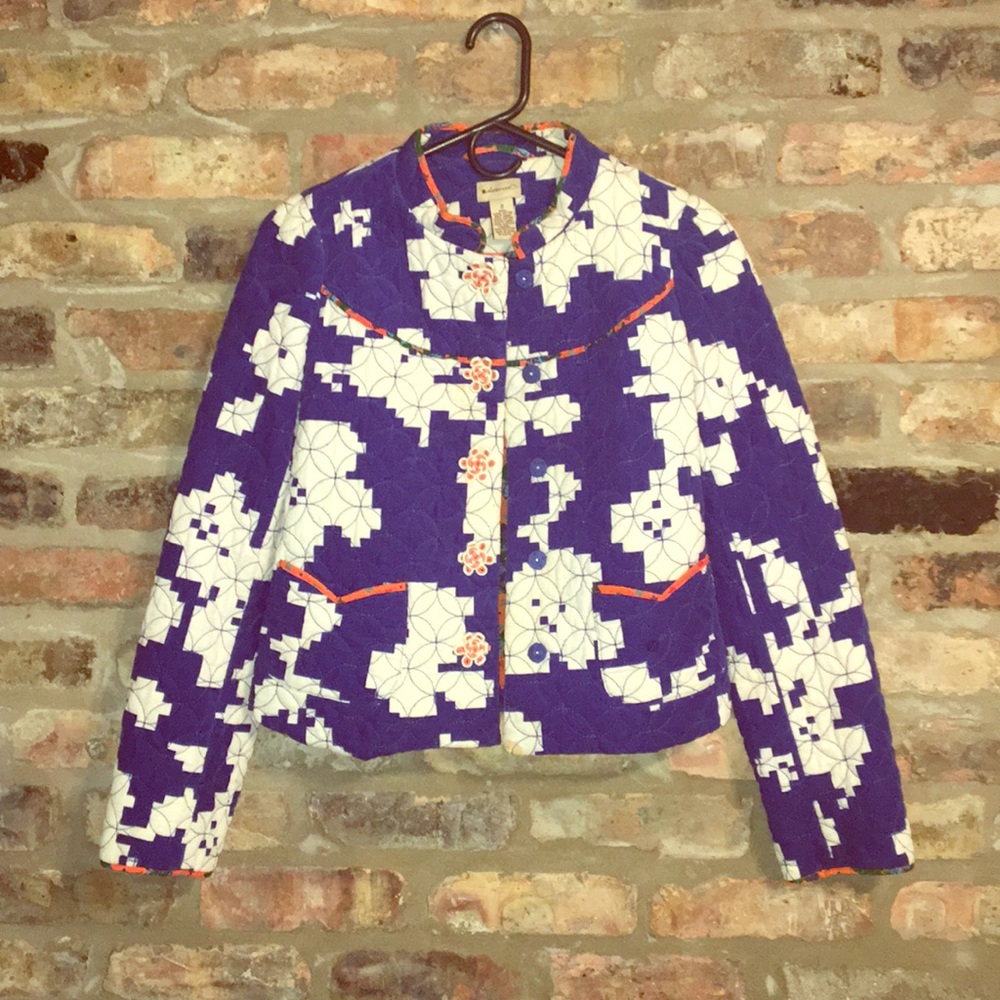 Elevenses geo print jacket